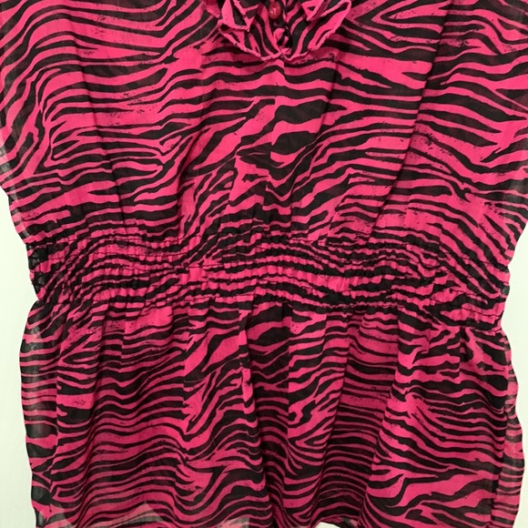 MILEY CYRUS and MAX AZRIA sheer blouse. Size S - Picture 4 of 8